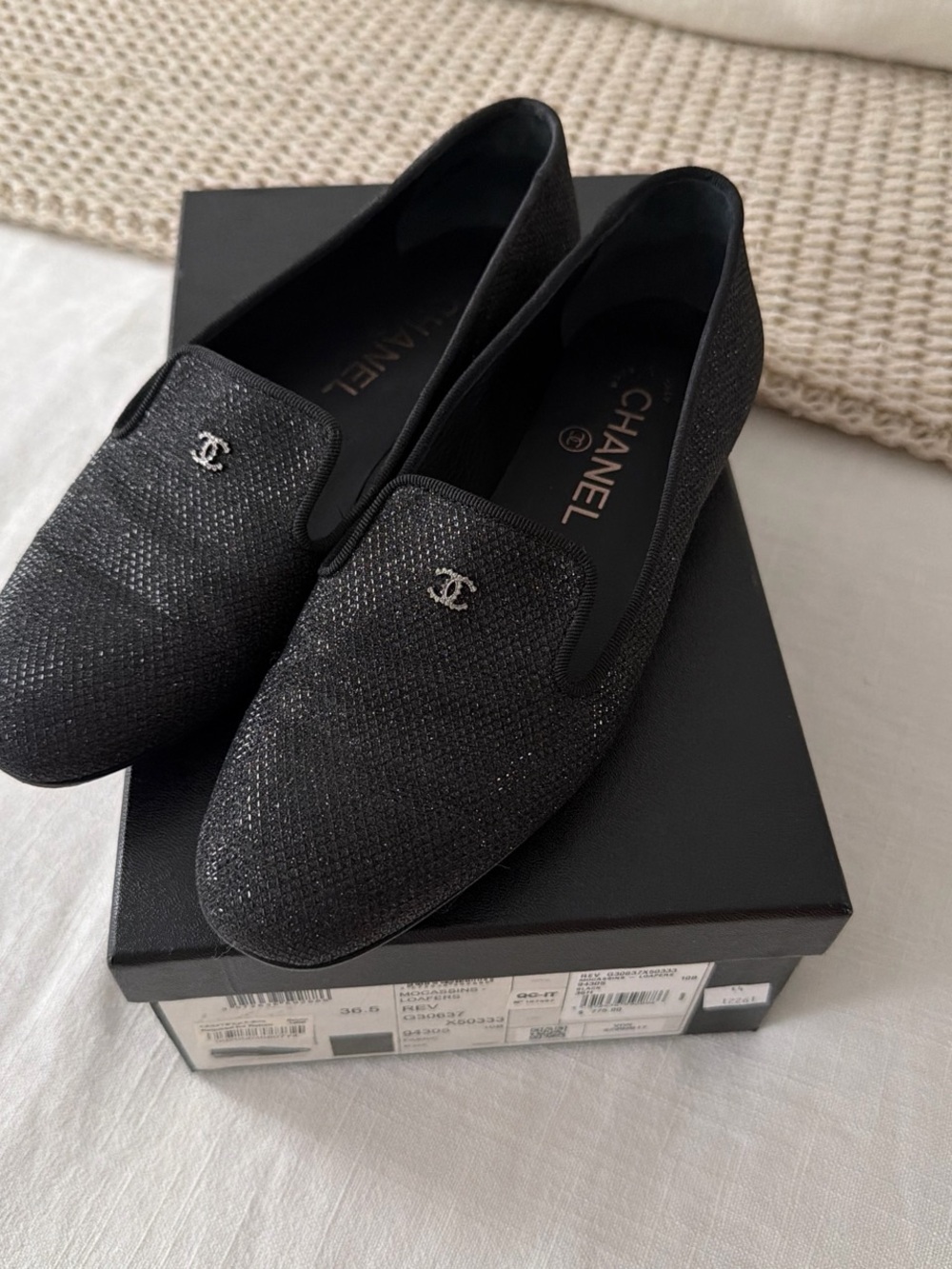 Chanel Black  Loafers - Women's Luxury Slip-On